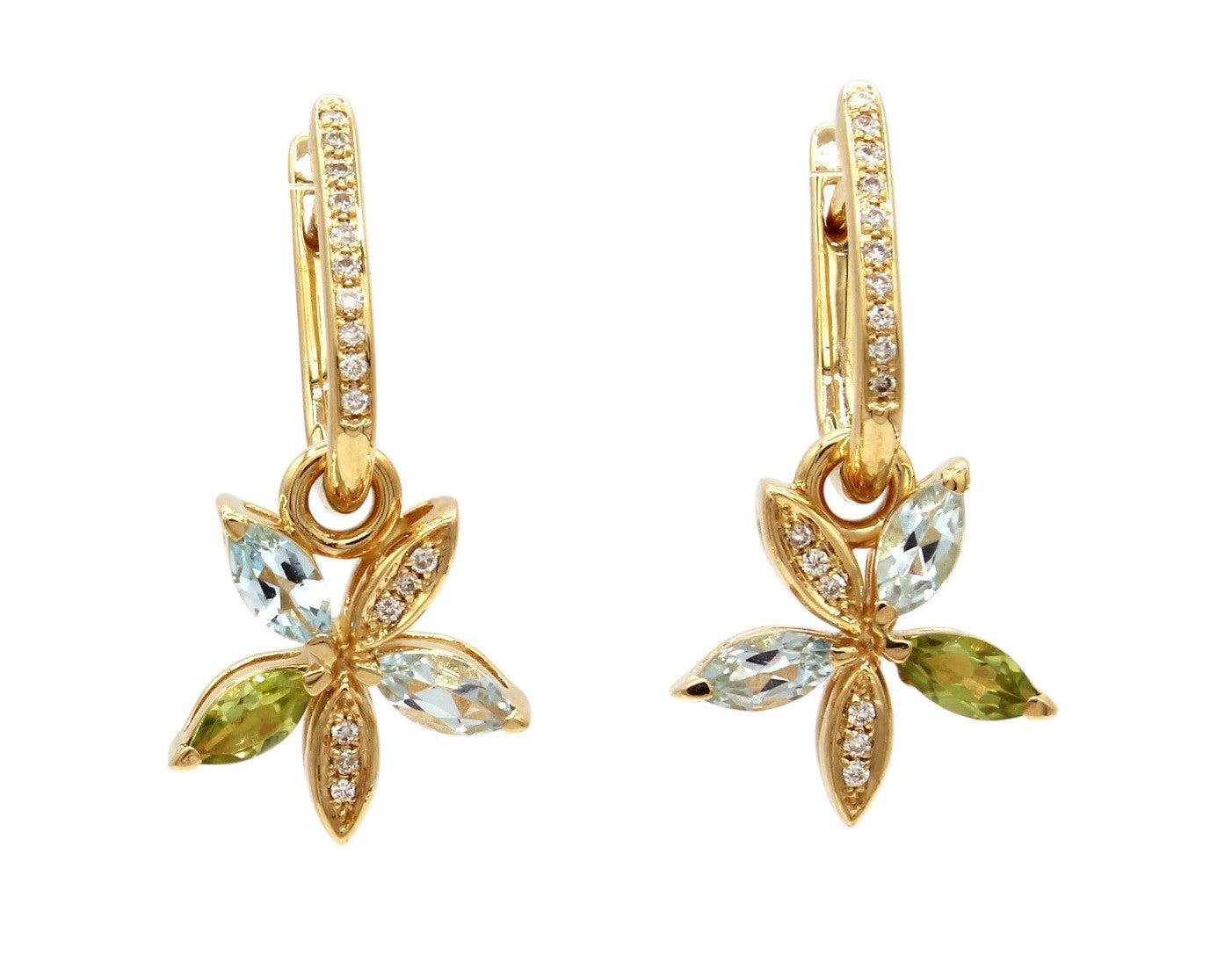 Flower Charm Earrings-Jewelry-Cherie Dori-Sorrel Sky Gallery