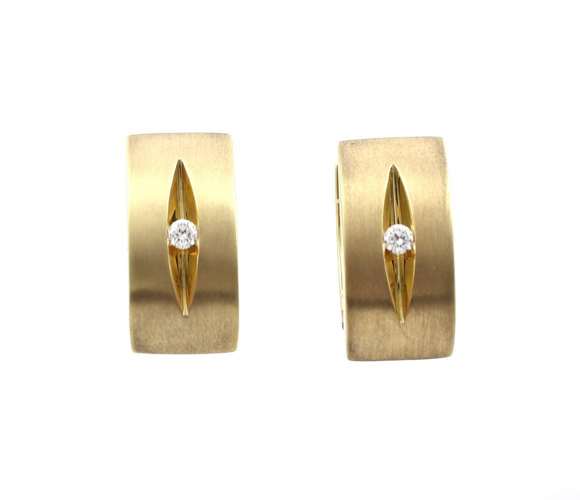 Gold Huggies Earrings-Jewelry-Cherie Dori-Sorrel Sky Gallery
