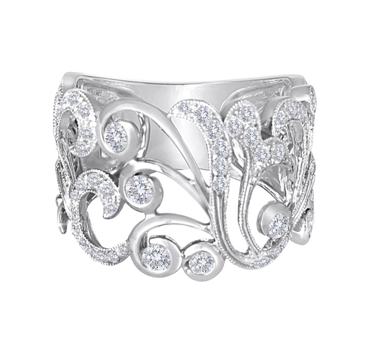 Large Scroll Band Ring-Jewelry-Cherie Dori-Sorrel Sky Gallery