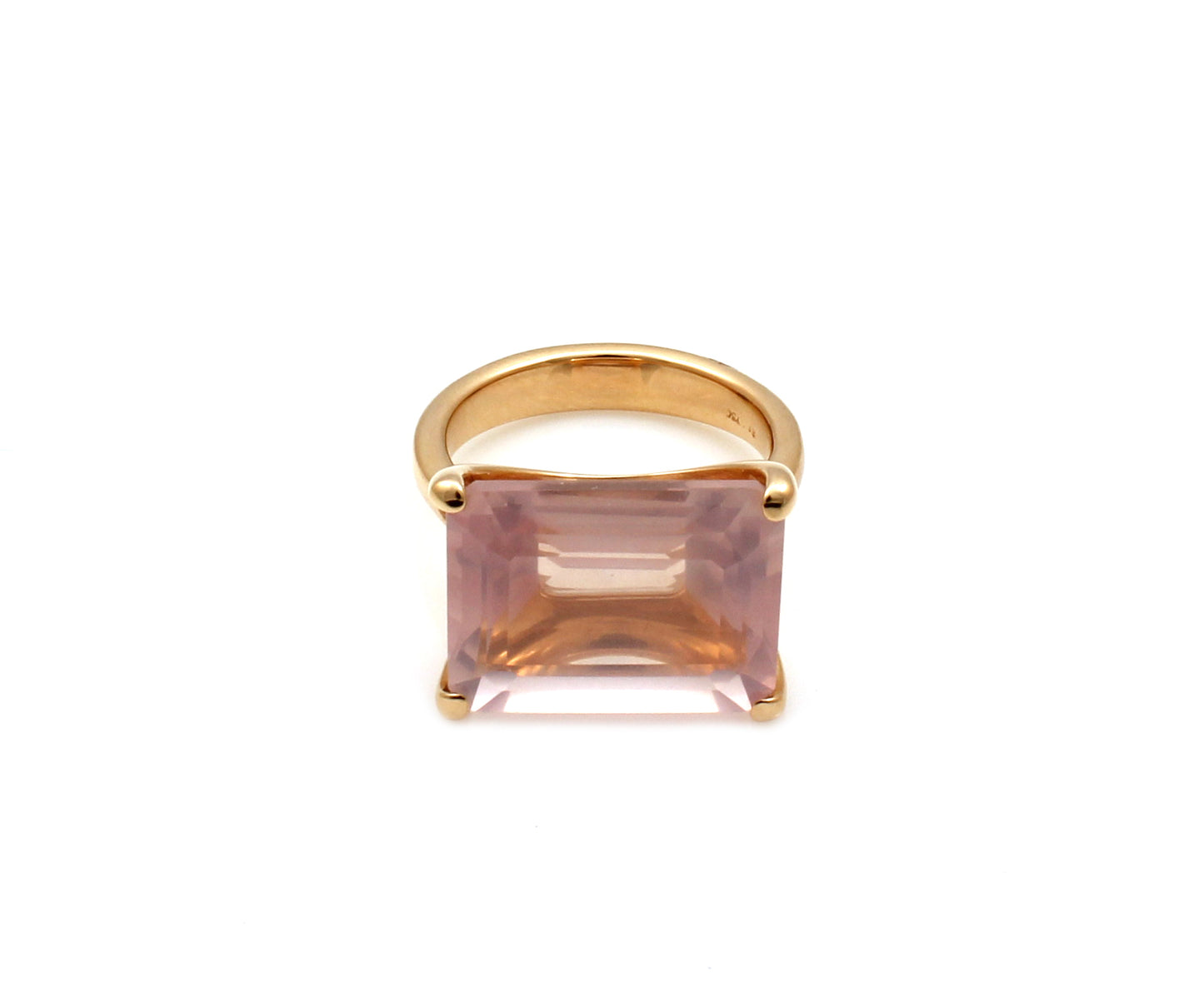 Rose Quartz Opera Plateau Ring-Jewelry-Cherie Dori-Sorrel Sky Gallery