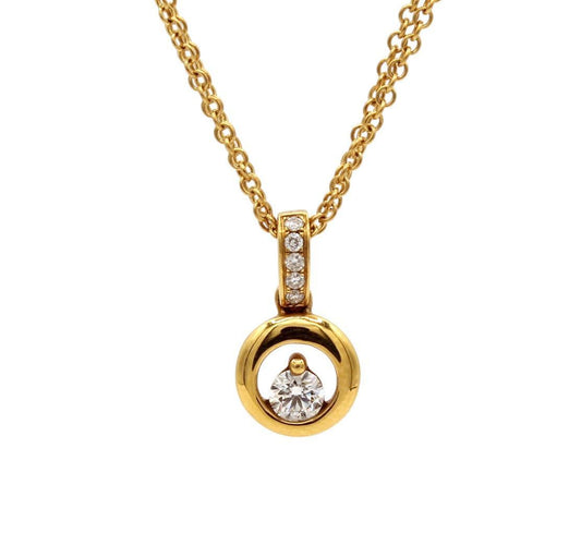 Round Solitaire Pendant-Jewelry-Cherie Dori-Sorrel Sky Gallery