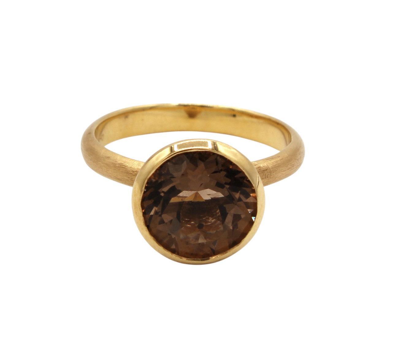 Smoky Quartz Cone Ring-Jewelry-Cherie Dori-Sorrel Sky Gallery