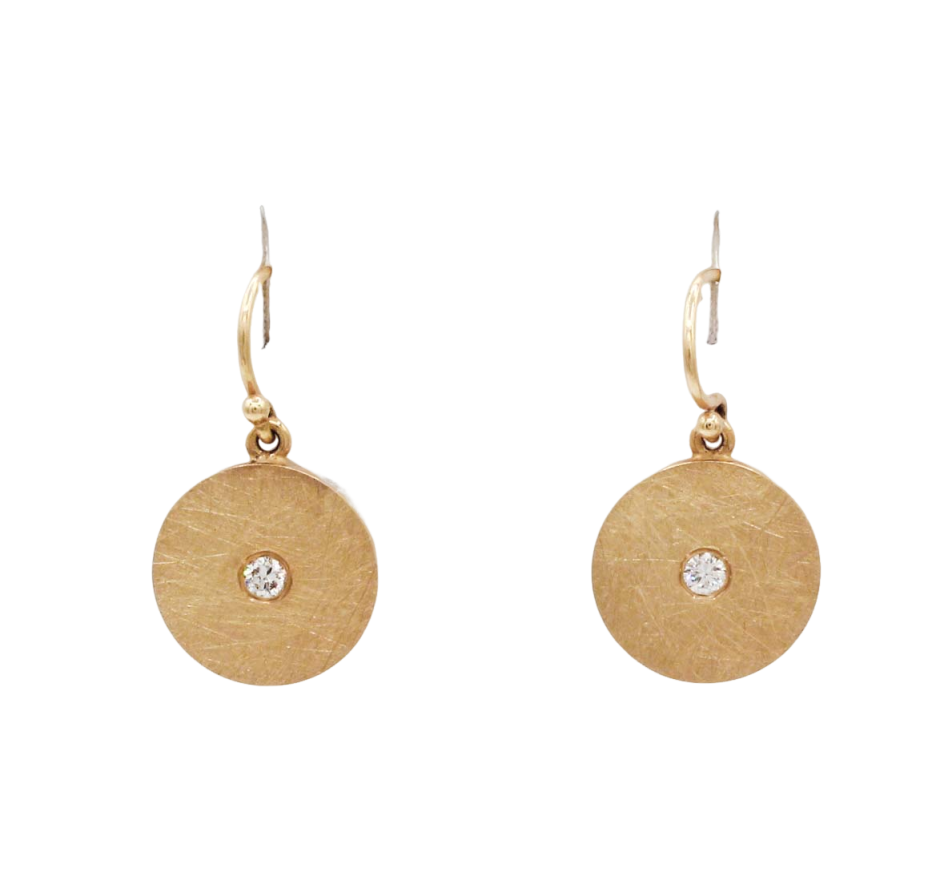 Textured Roundel Earrings-Jewelry-Cherie Dori-Sorrel Sky Gallery