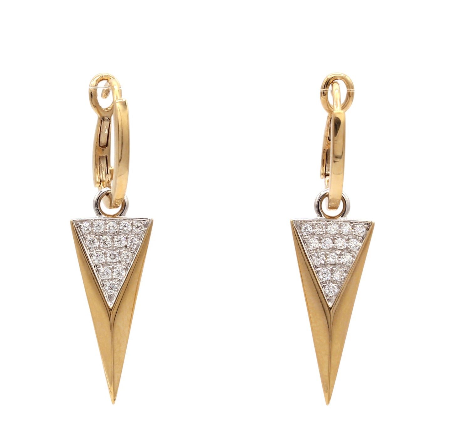 Two-tone Pointue Earrings-Jewelry-Cherie Dori-Sorrel Sky Gallery