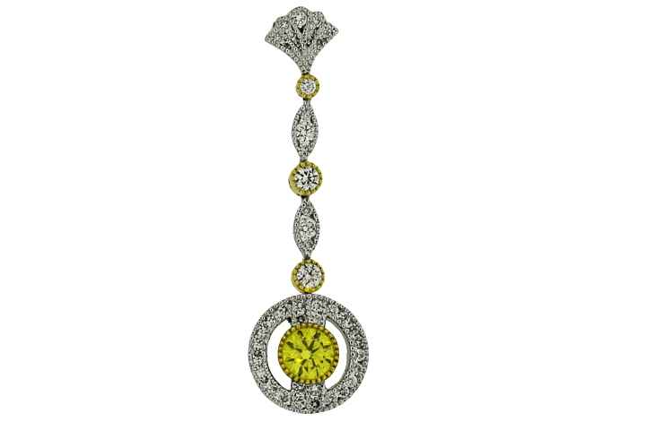 Vintage Long Drop Pendant-Jewelry-Cherie Dori-Sorrel Sky Gallery