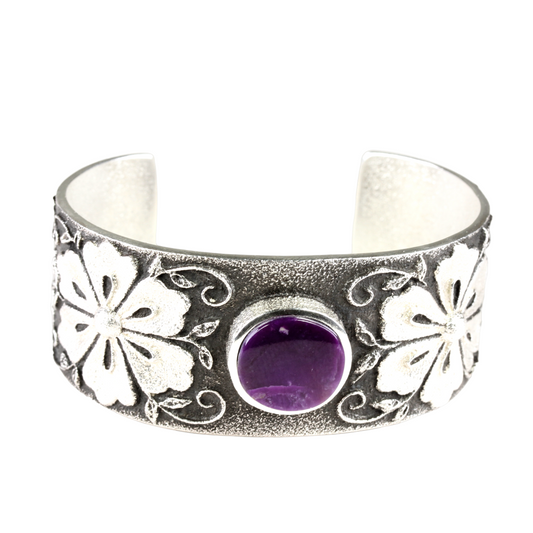 Flower Cuff with Sugilite-Jewelry-Darryl Begay-Sorrel Sky Gallery