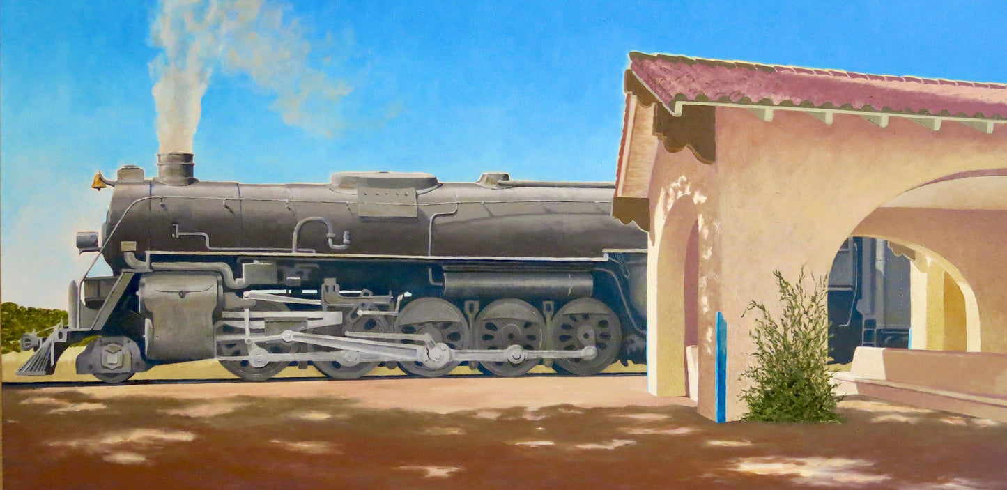Arrival, Lamy NM-Painting-David Knowlton-Sorrel Sky Gallery