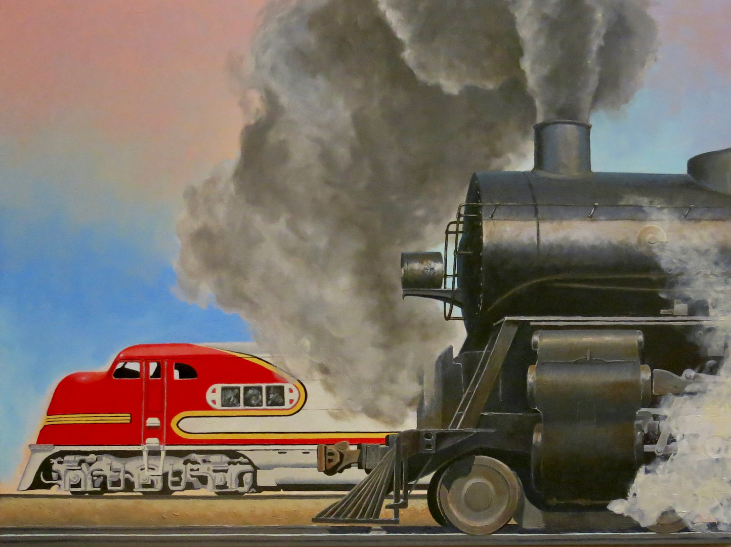 THE LINE UP-Painting-David Knowlton-Sorrel Sky Gallery