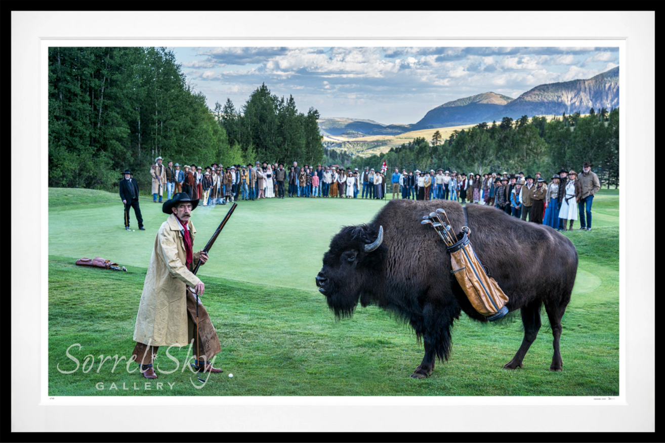 BISON DECHAMBEAU - Colour-Photographic Print-David Yarrow-Sorrel Sky Gallery
