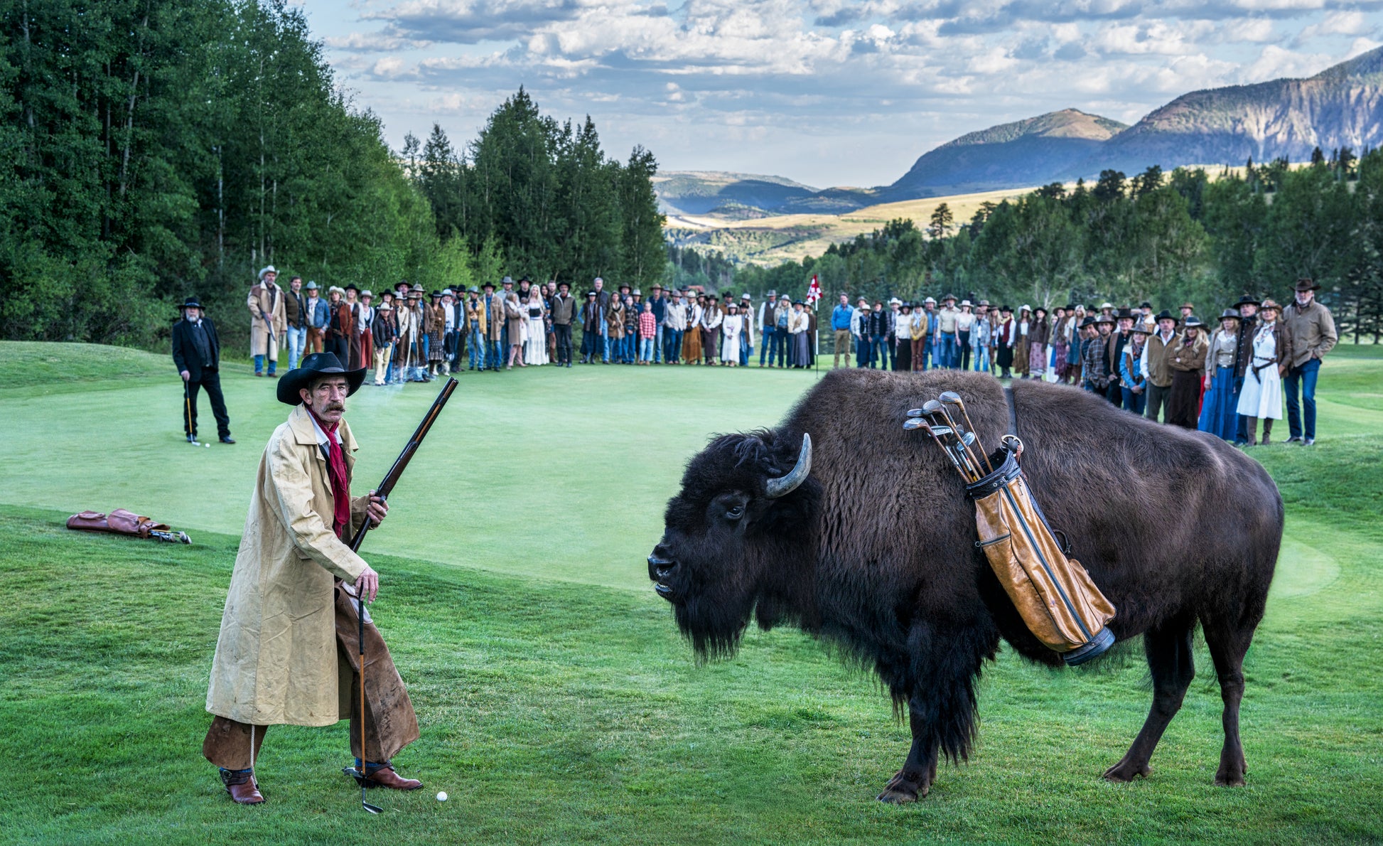 BISON DECHAMBEAU - Colour-Photographic Print-David Yarrow-Sorrel Sky Gallery