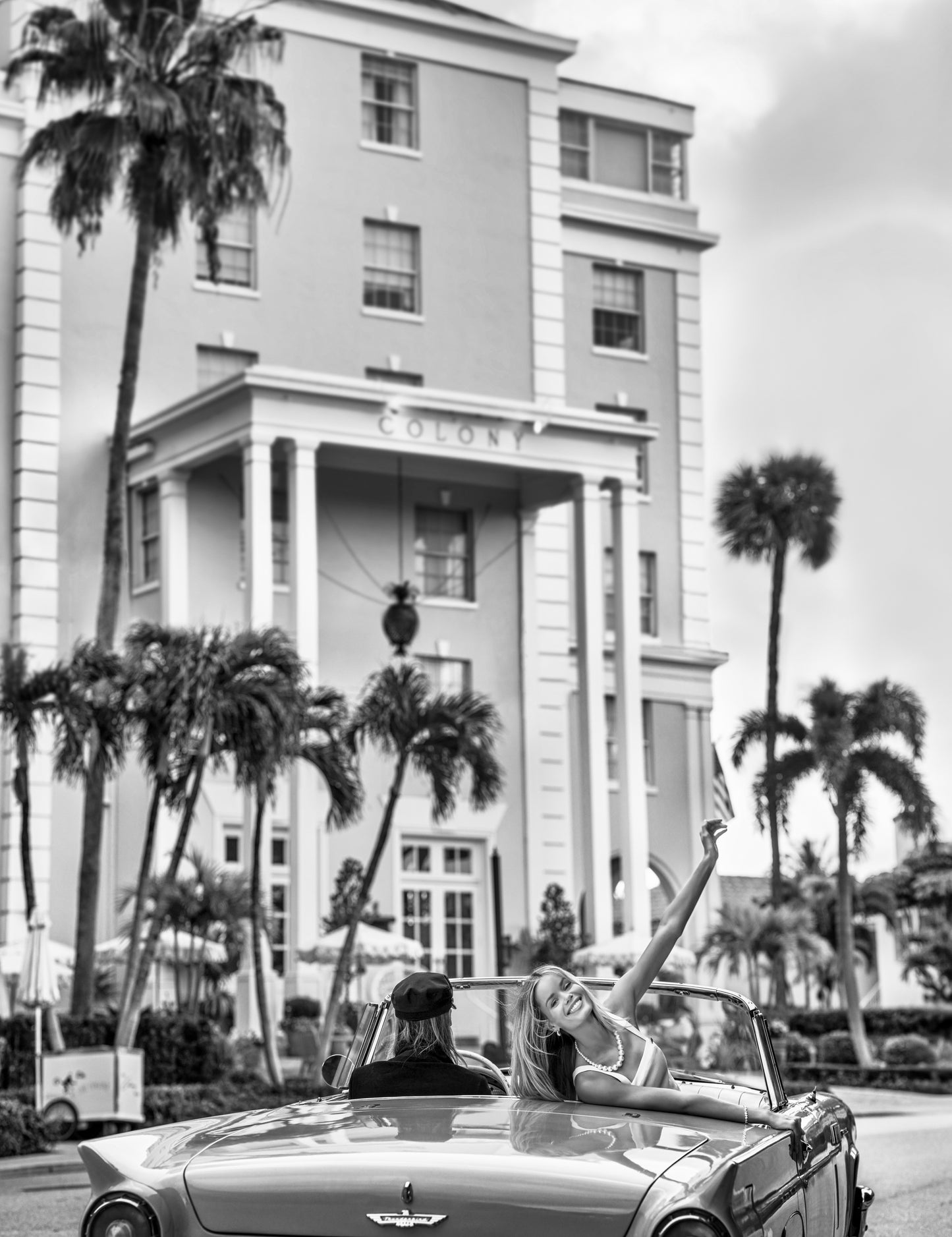 Palm Beach (BW)-Photographic Print-David Yarrow-Sorrel Sky Gallery