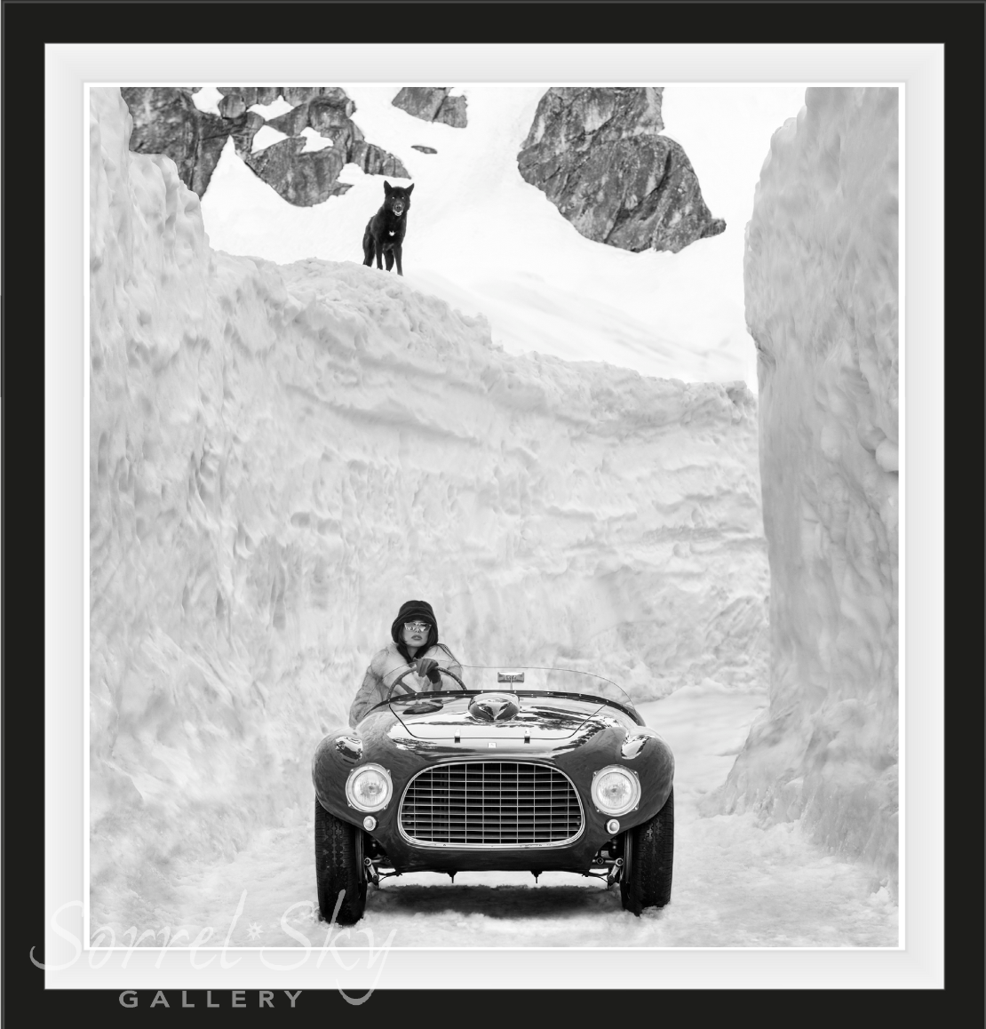 Rear View Mirror - B&W-Photographic Print-David Yarrow-Sorrel Sky Gallery