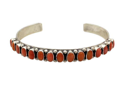 Coral Row Cuff Bracelet-Jewelry-Don Lucas-Sorrel Sky Gallery