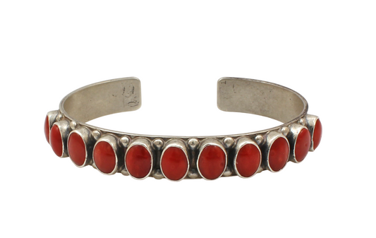 Coral Row Cuff Bracelet-Jewelry-Don Lucas-Sorrel Sky Gallery