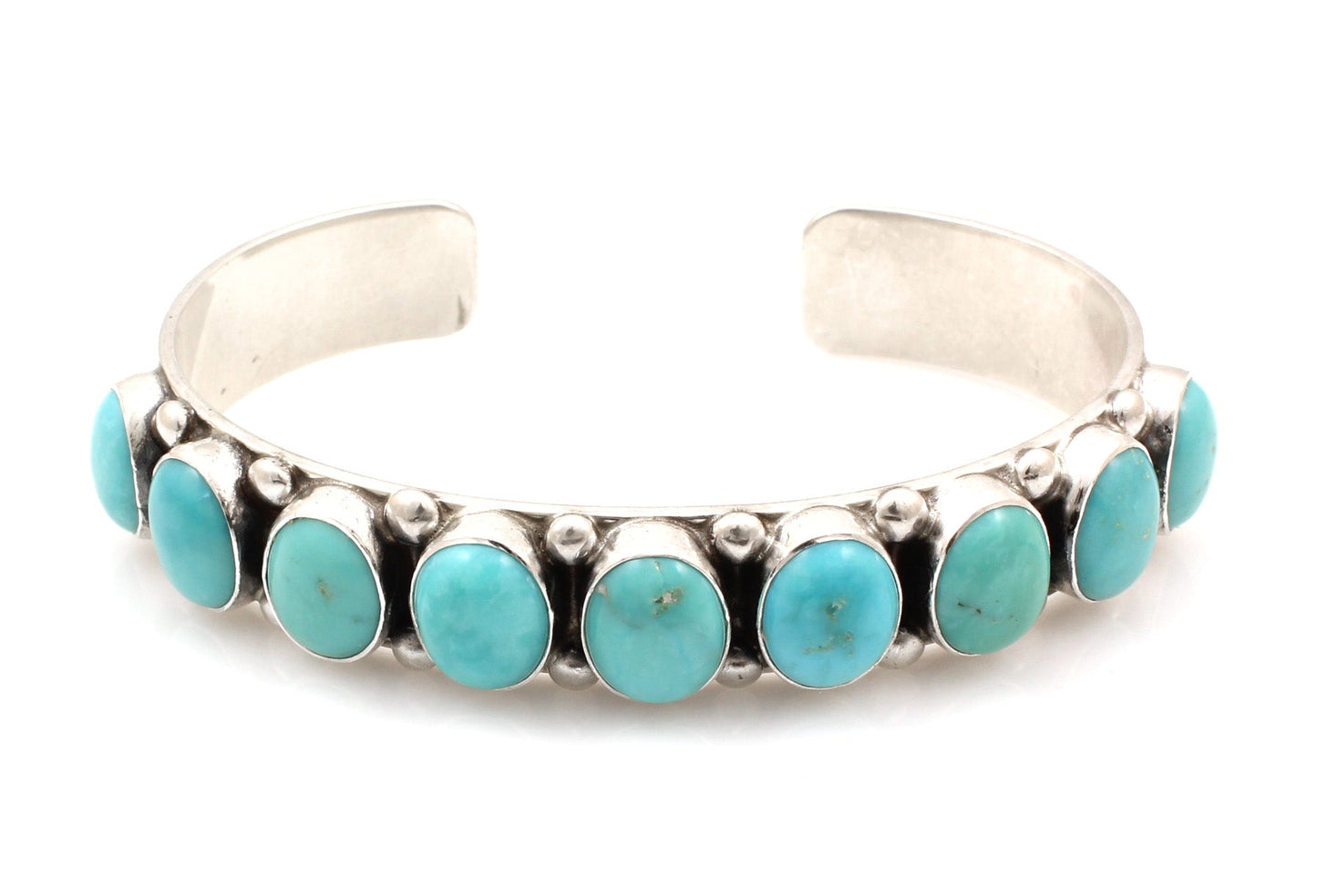 Turquoise Row Cuff-Jewelry-Don Lucas-Sorrel Sky Gallery