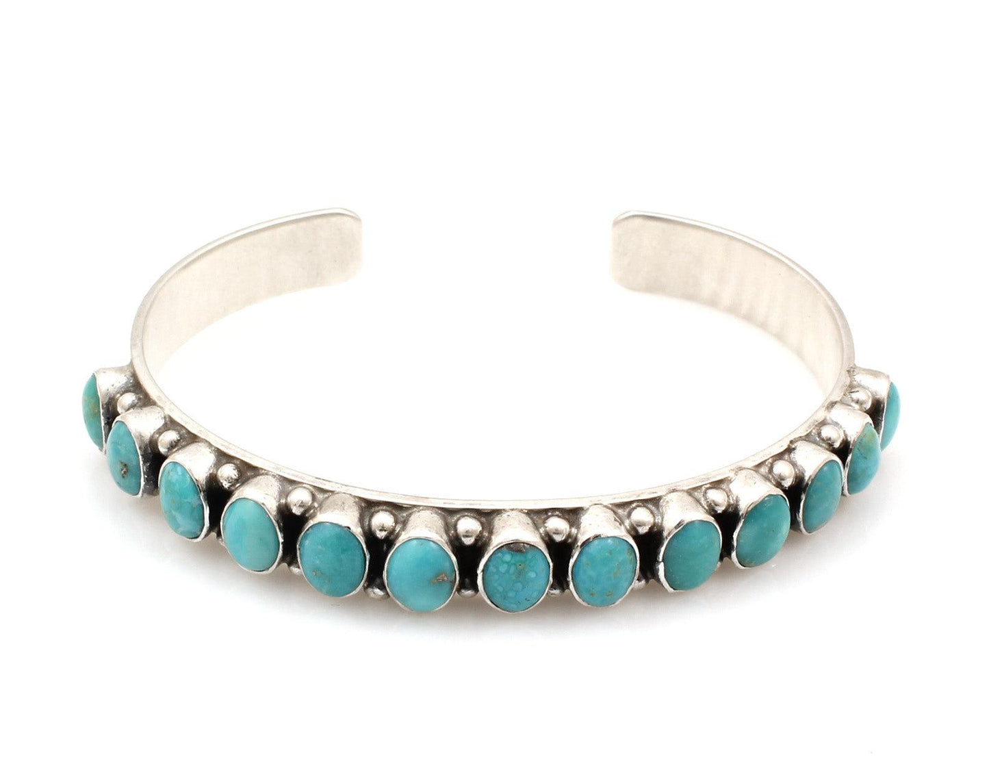 Turquoise Row Cuff-Jewelry-Don Lucas-Sorrel Sky Gallery