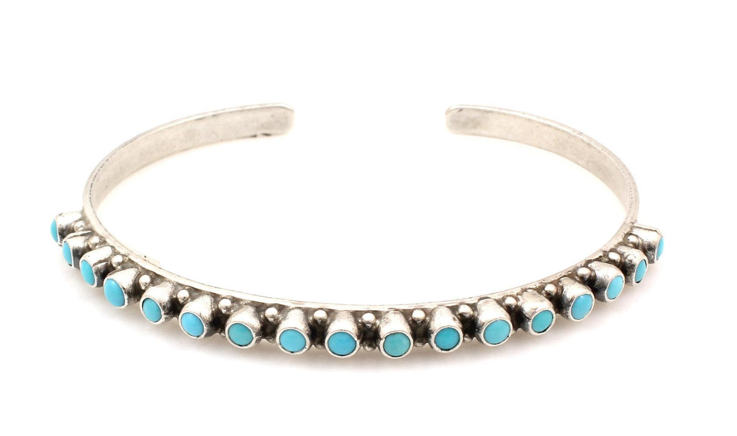Turquoise Row Cuff-Jewelry-Don Lucas-Sorrel Sky Gallery