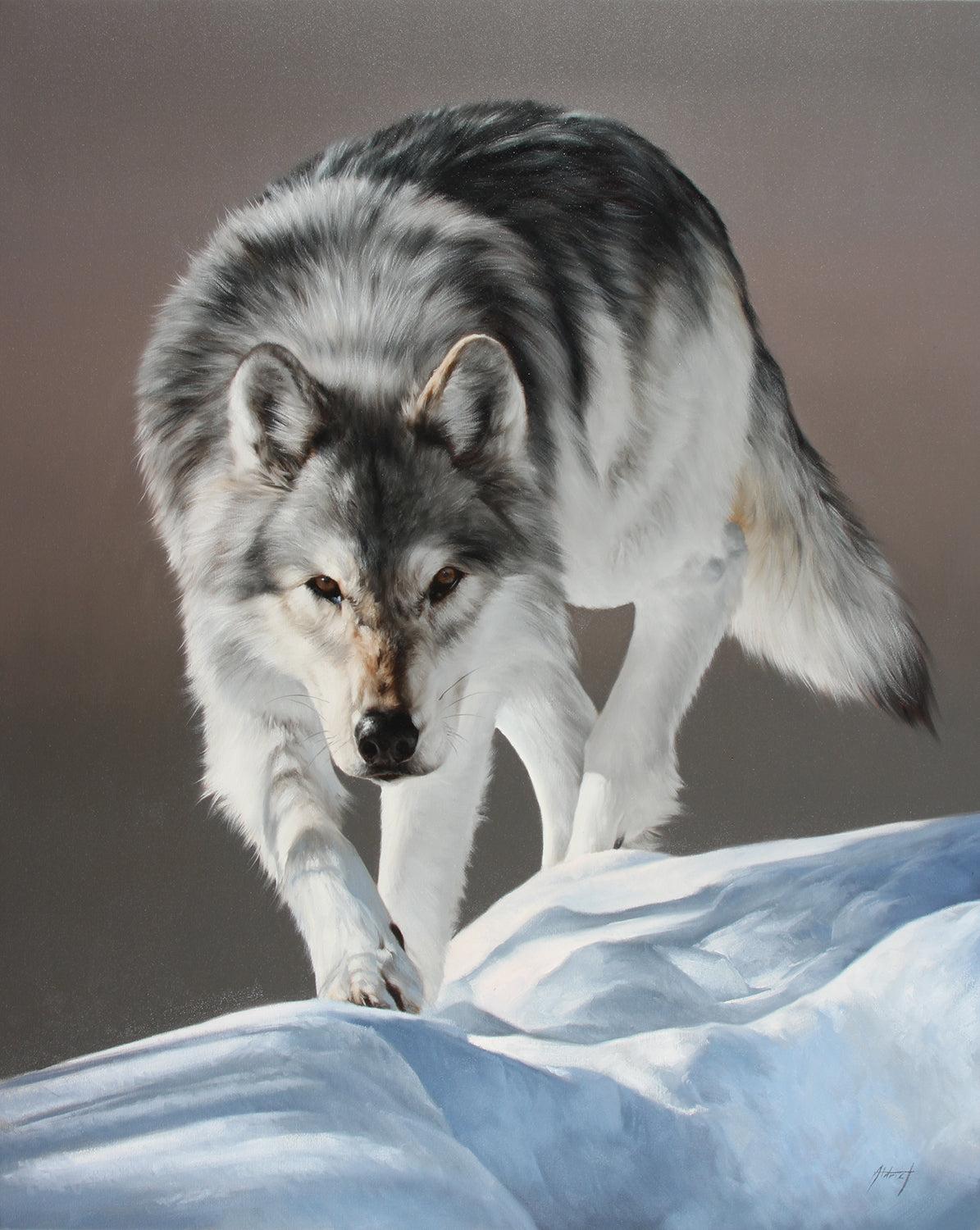 Untitled - Wolf-Painting-Edward Aldrich-Sorrel Sky Gallery