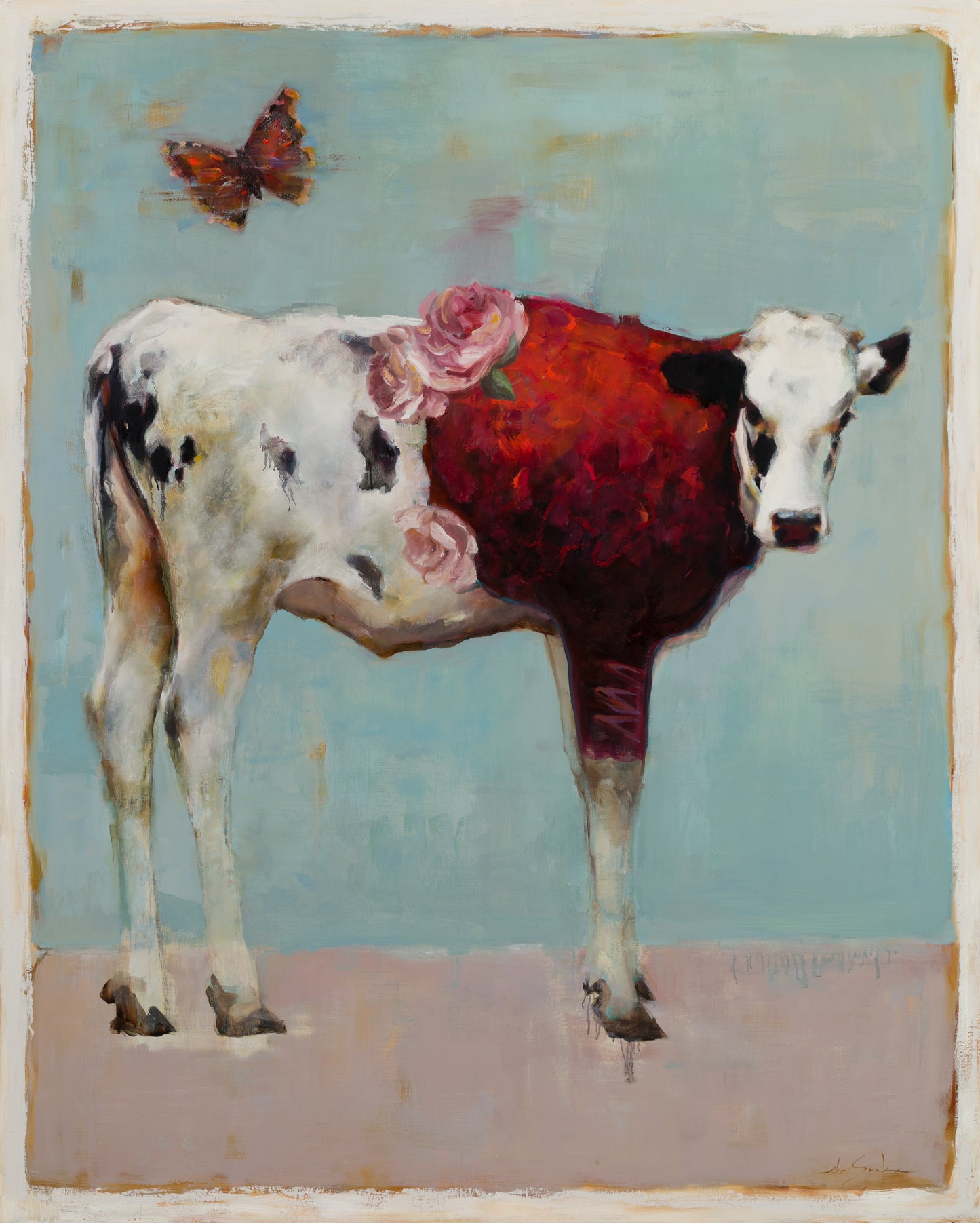 Carmen's Red Sweater-Painting-Elsa Sroka-Sorrel Sky Gallery