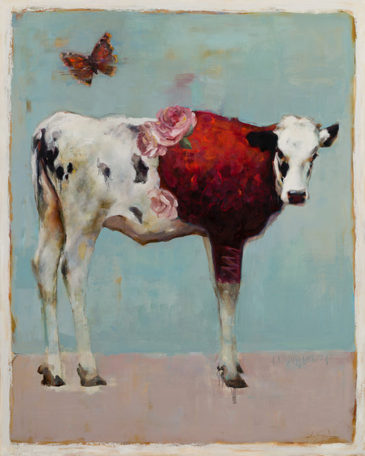 Carmen's Red Sweater-Painting-Elsa Sroka-Sorrel Sky Gallery