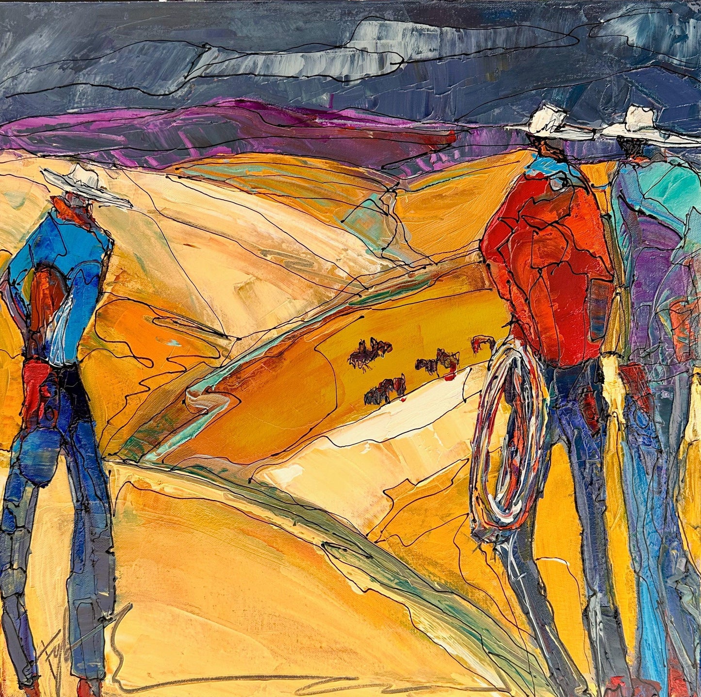 Along the Divide-Painting-Faye Crowe-Sorrel Sky Gallery