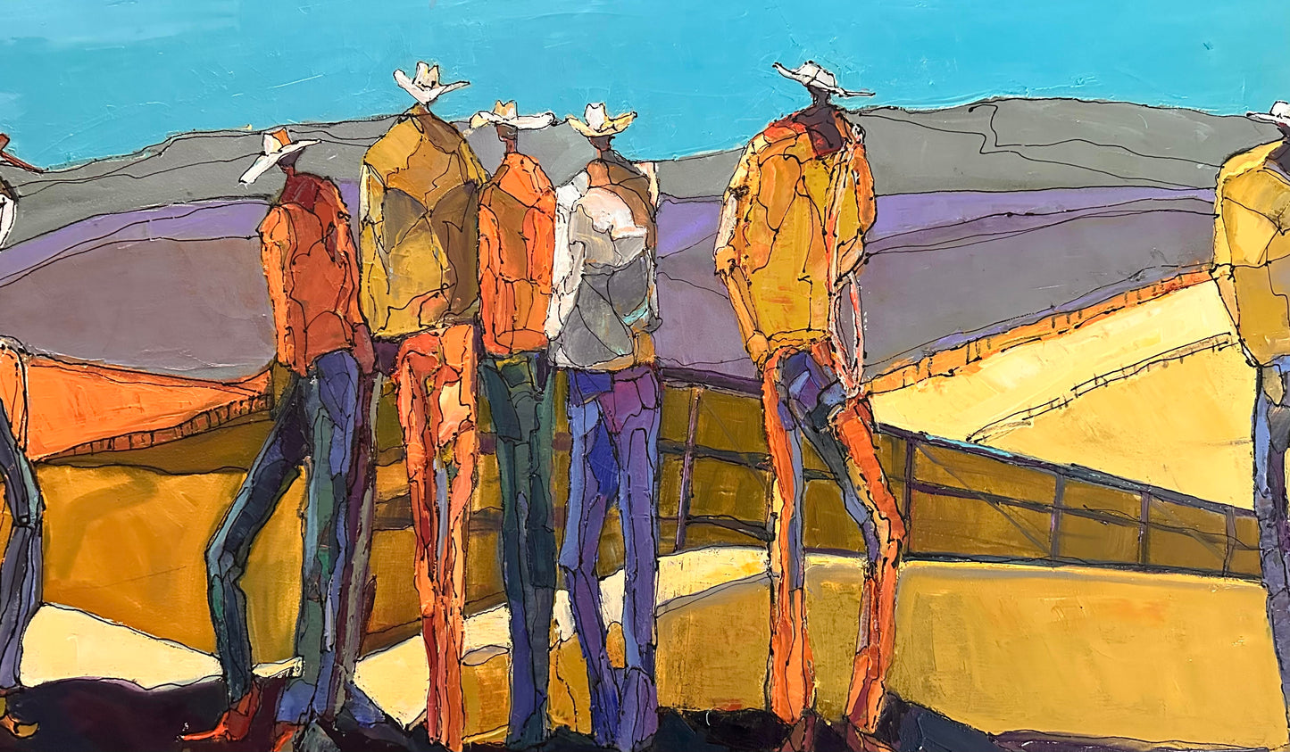 Fenceline-Painting-Faye Crowe-Sorrel Sky Gallery