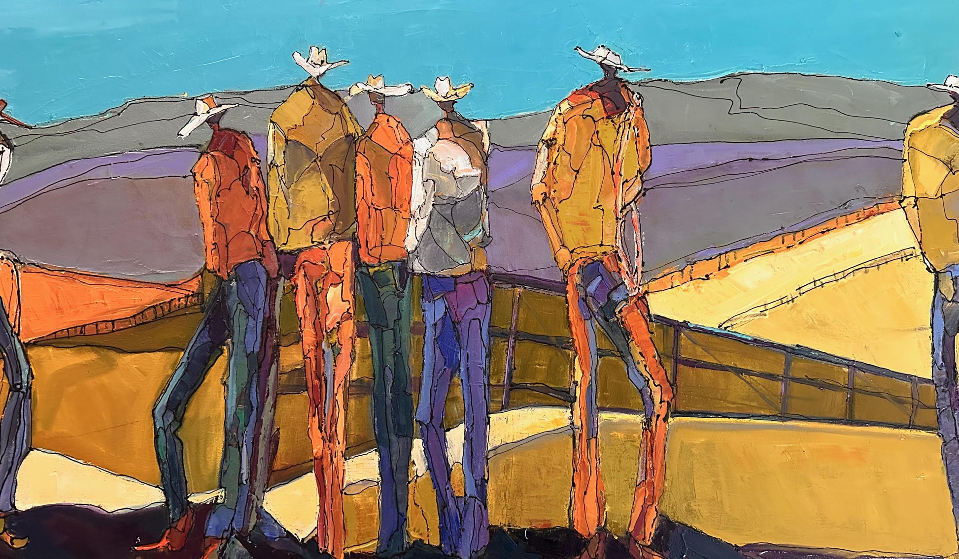 Fenceline-Painting-Faye Crowe-Sorrel Sky Gallery