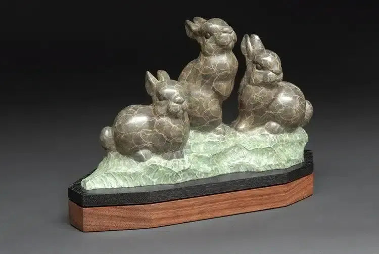 Bunny Buddies-Sculpture-Gerald Balciar-Sorrel Sky Gallery