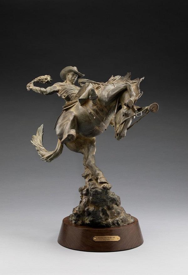 She Bucked the Bridle Off-Sculpture-Greg Kelsey-Sorrel Sky Gallery