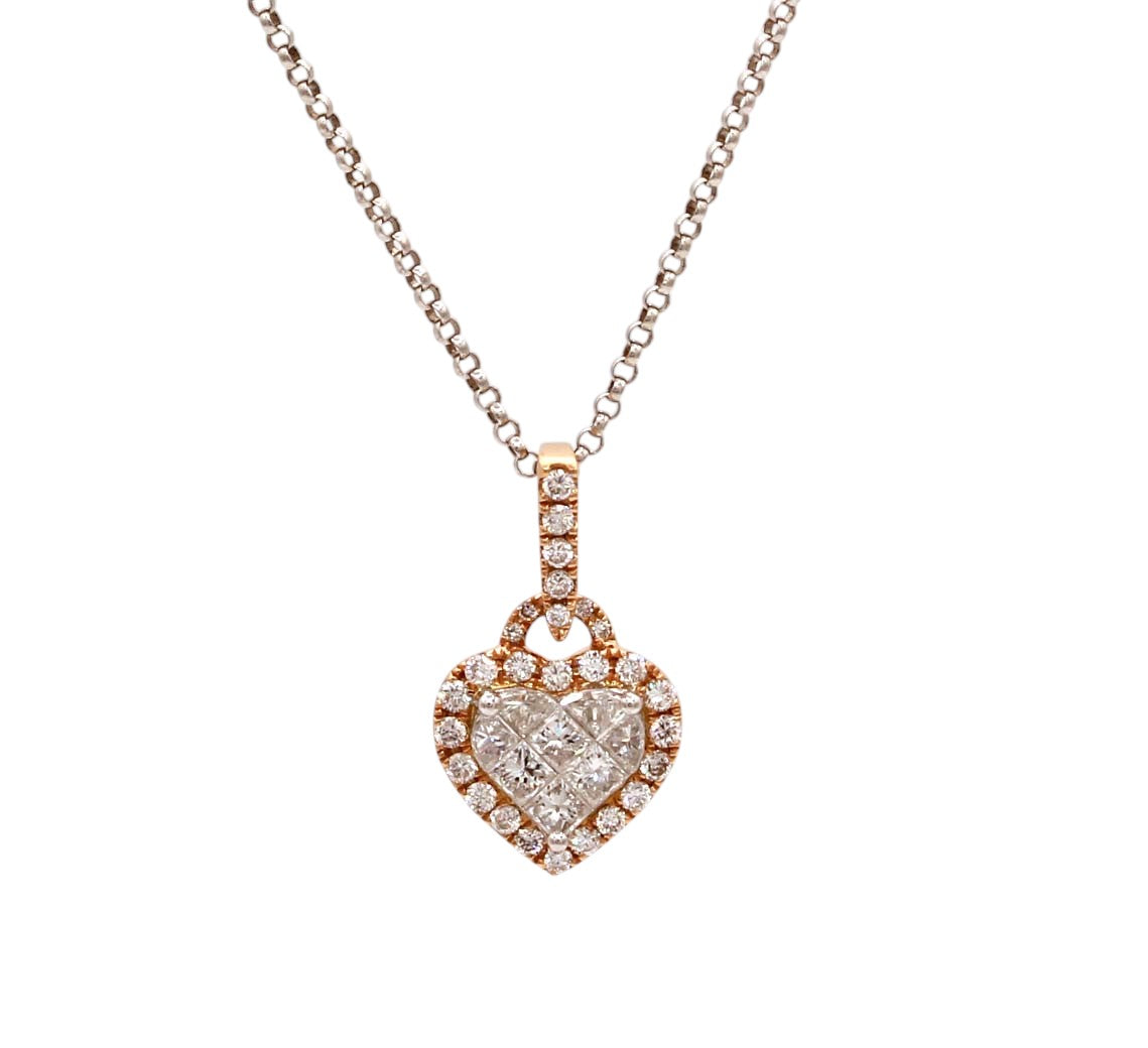 Sweet Heart Diamond Pendant-Jewelry-Cherie Dori-Sorrel Sky Gallery