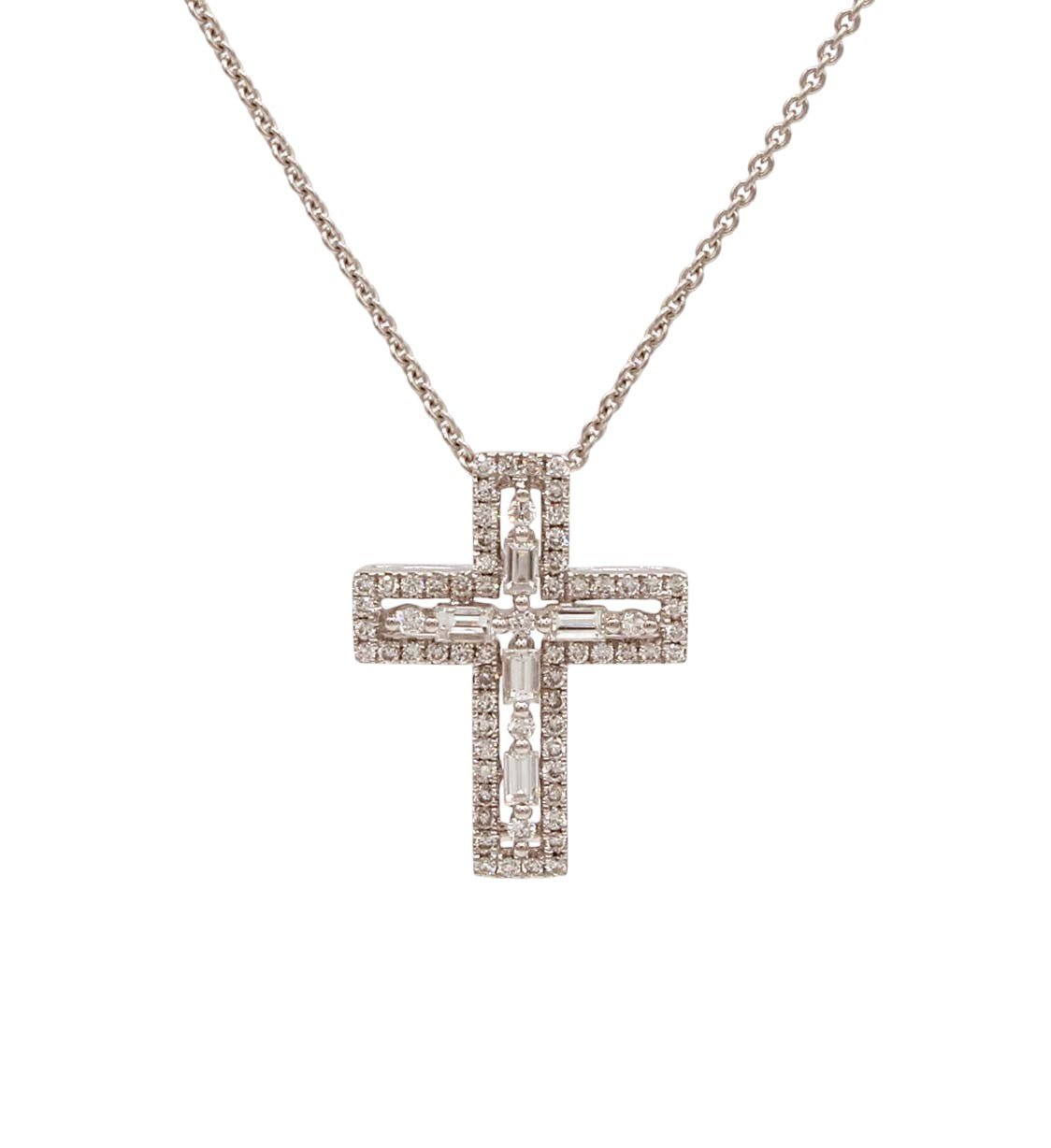Diamond Cross Pendant-Jewelry-Cherie Dori-Sorrel Sky Gallery