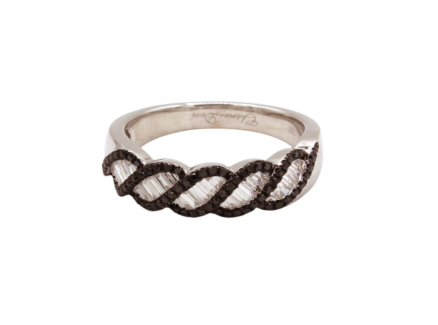 Oblique Diamond Band Ring-Jewelry-Cherie Dori-Sorrel Sky Gallery