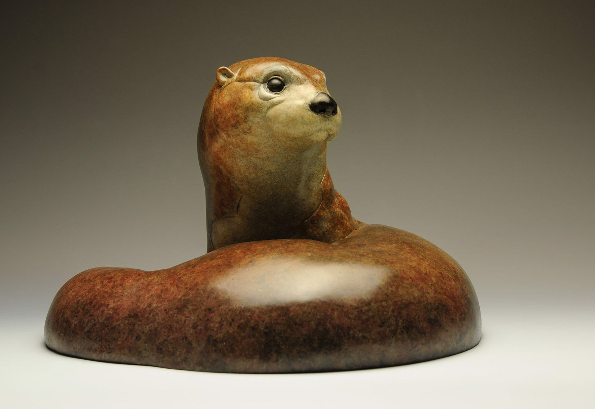 An Otter 180-Sculpture-Jeremy Bradshaw-Sorrel Sky Gallery