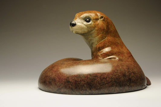 An Otter 180-Sculpture-Jeremy Bradshaw-Sorrel Sky Gallery