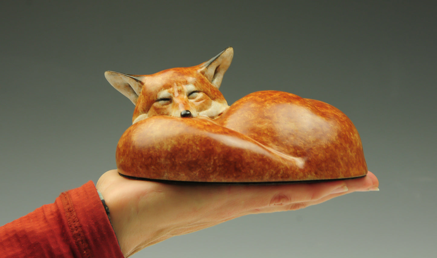 Mini Red Repose-Sculpture-Jeremy Bradshaw-Sorrel Sky Gallery