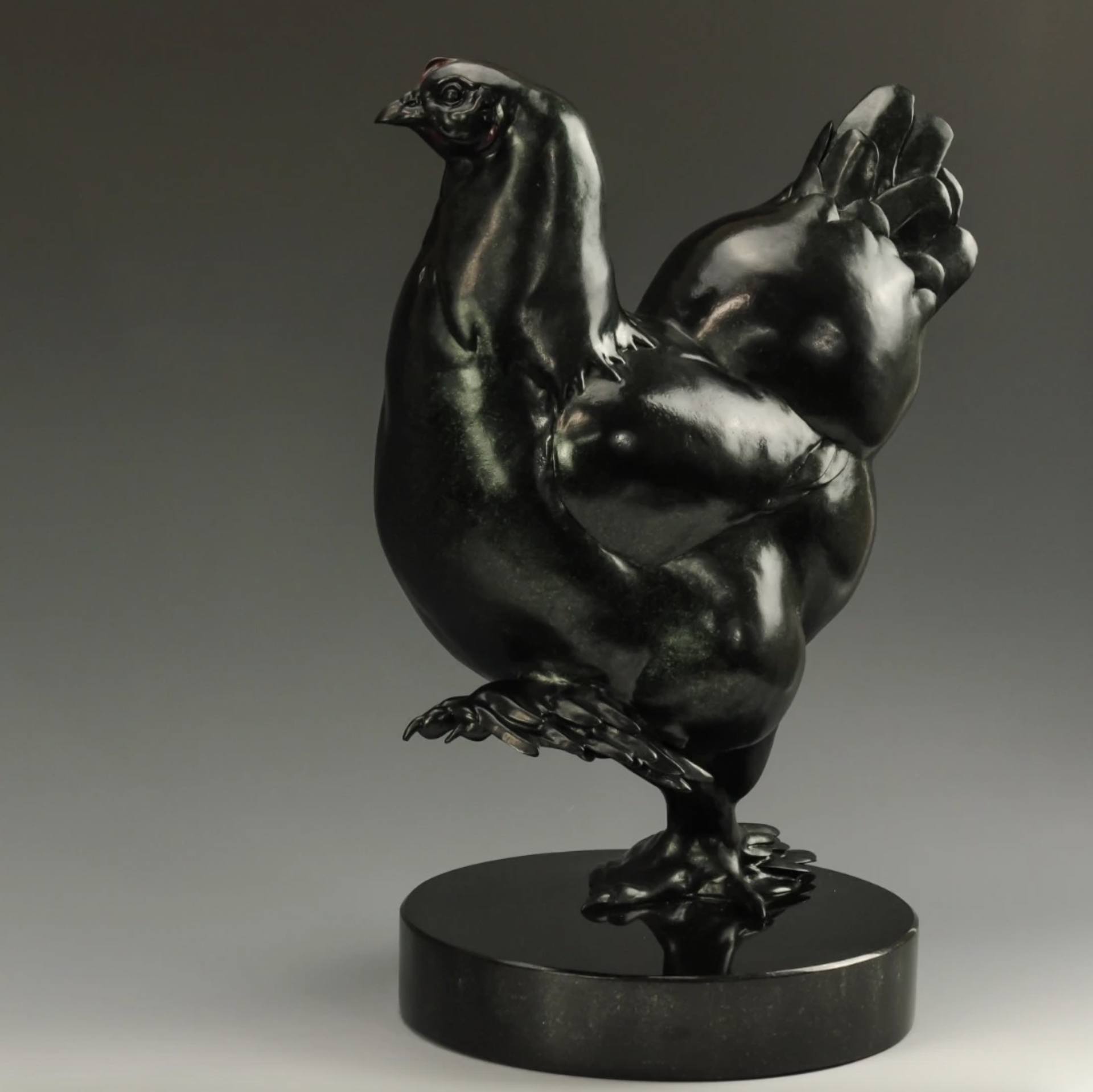 Spring (In Her Step) Chicken-Sculpture-Jeremy Bradshaw-Sorrel Sky Gallery