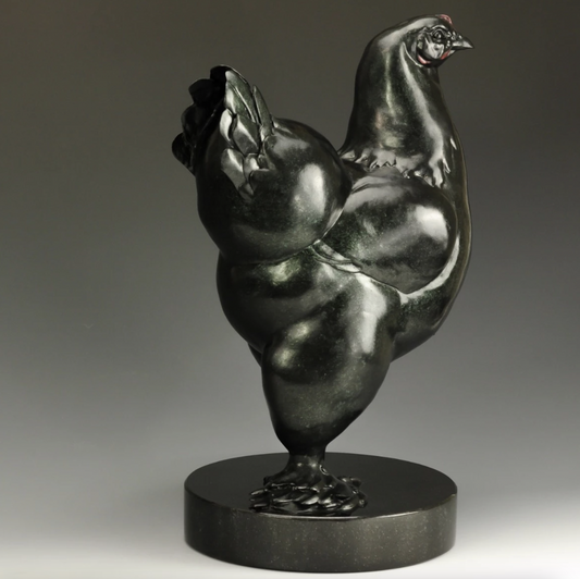 Spring (In Her Step) Chicken-Sculpture-Jeremy Bradshaw-Sorrel Sky Gallery