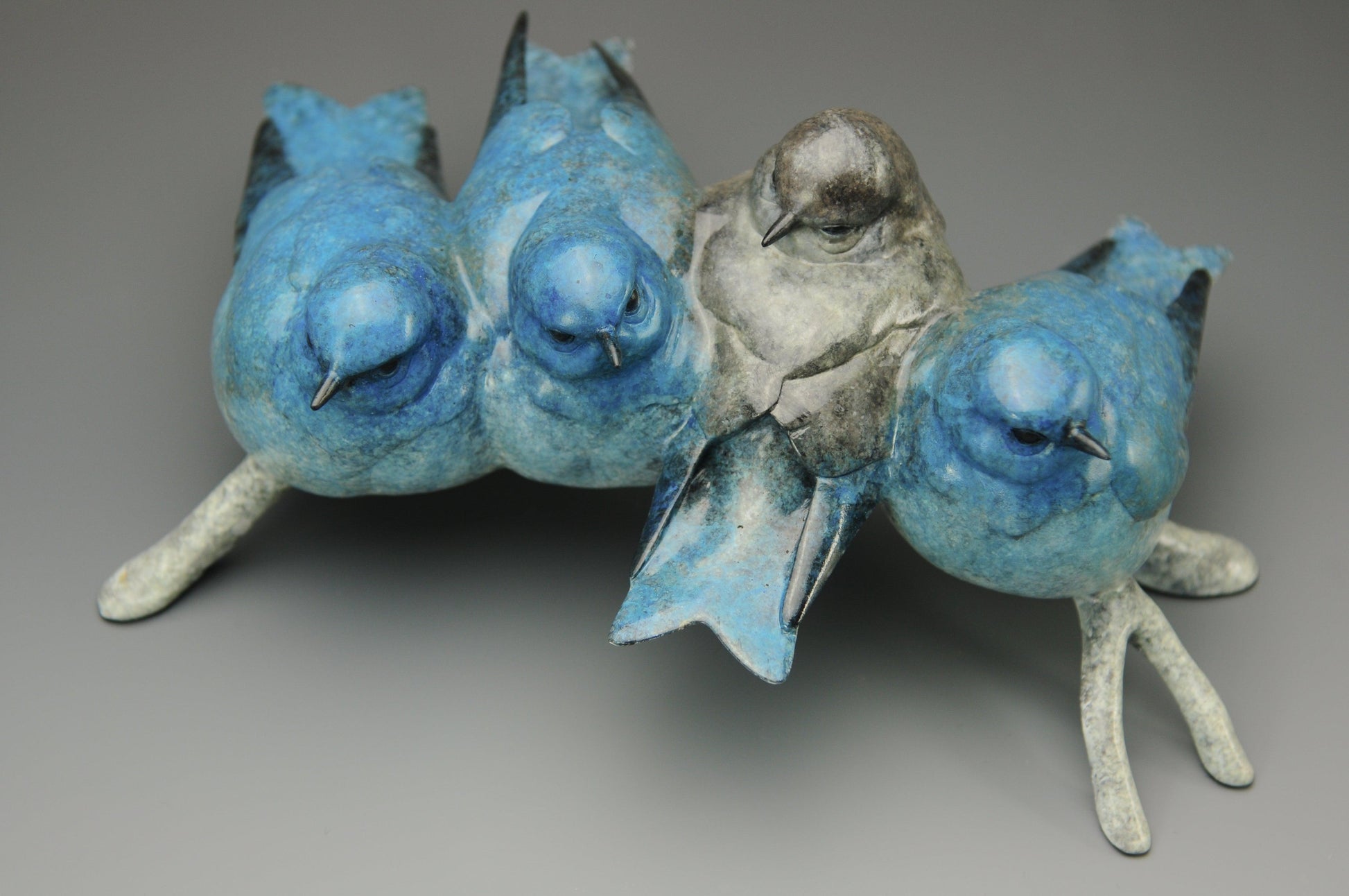 Winter Blues-Sculpture-Jeremy Bradshaw-Sorrel Sky Gallery