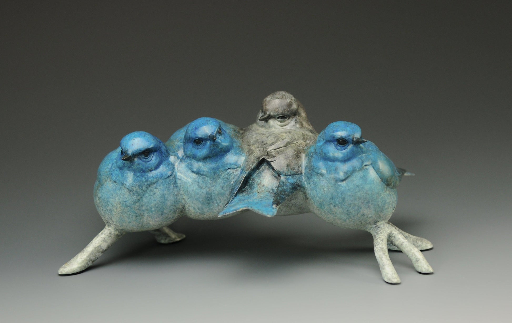 Winter Blues-Sculpture-Jeremy Bradshaw-Sorrel Sky Gallery