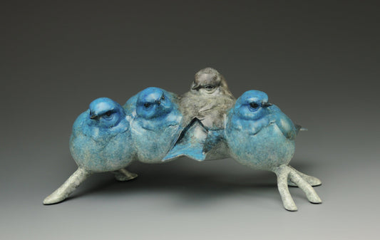 Winter Blues-Sculpture-Jeremy Bradshaw-Sorrel Sky Gallery