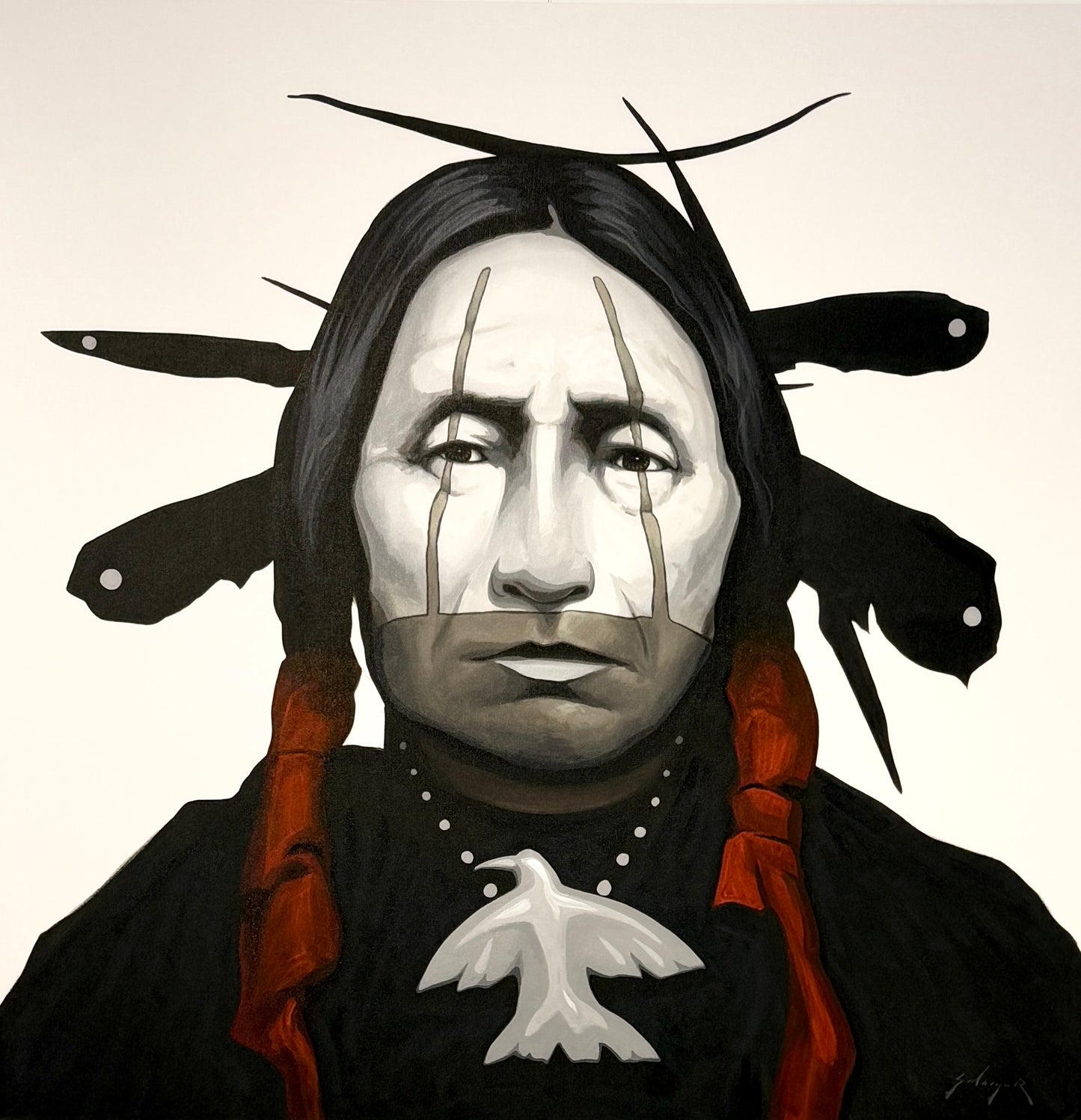 Silver Bird-Painting-Jeremy Salazar-Sorrel Sky Gallery