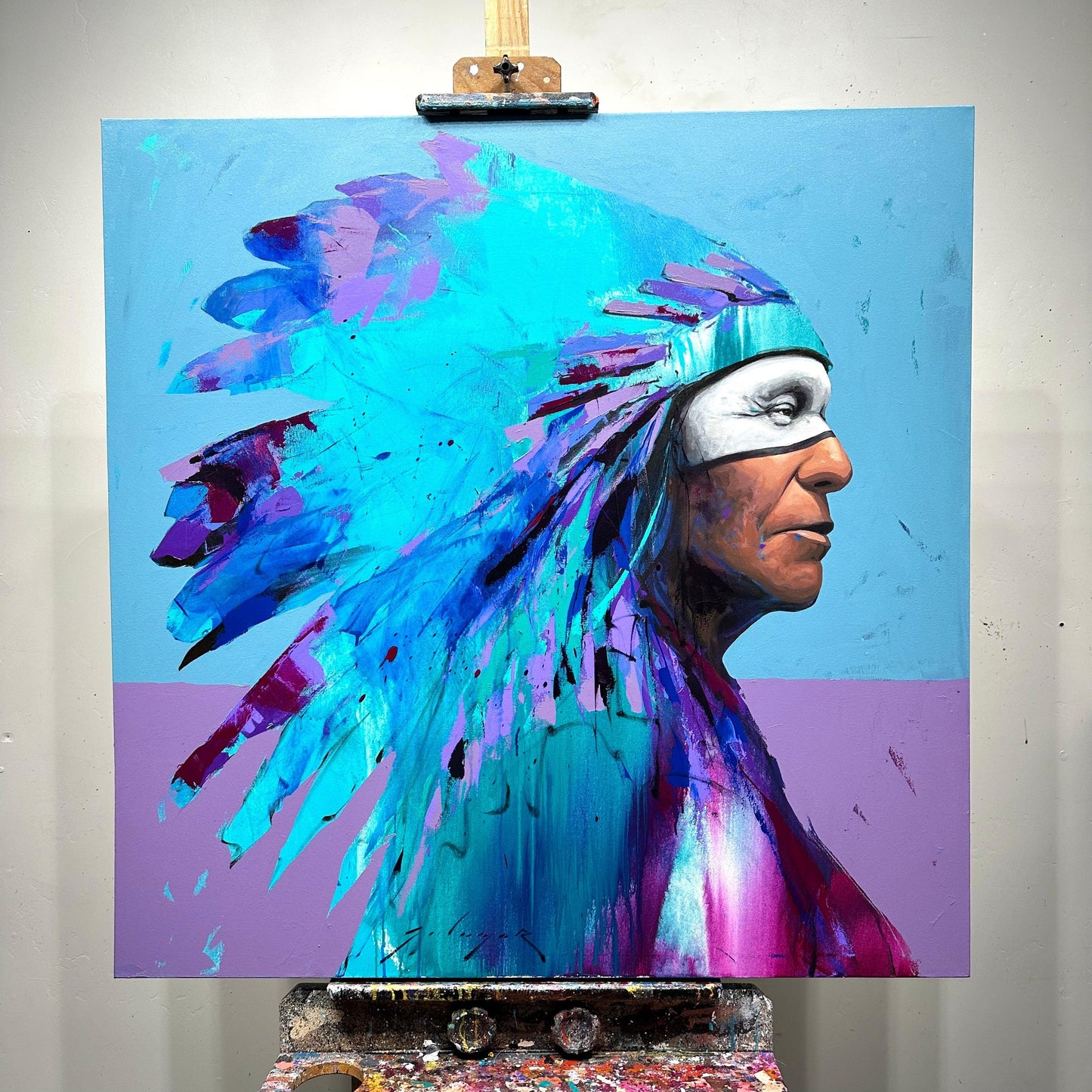 Sky Watcher-Painting-Jeremy Salazar-Sorrel Sky Gallery