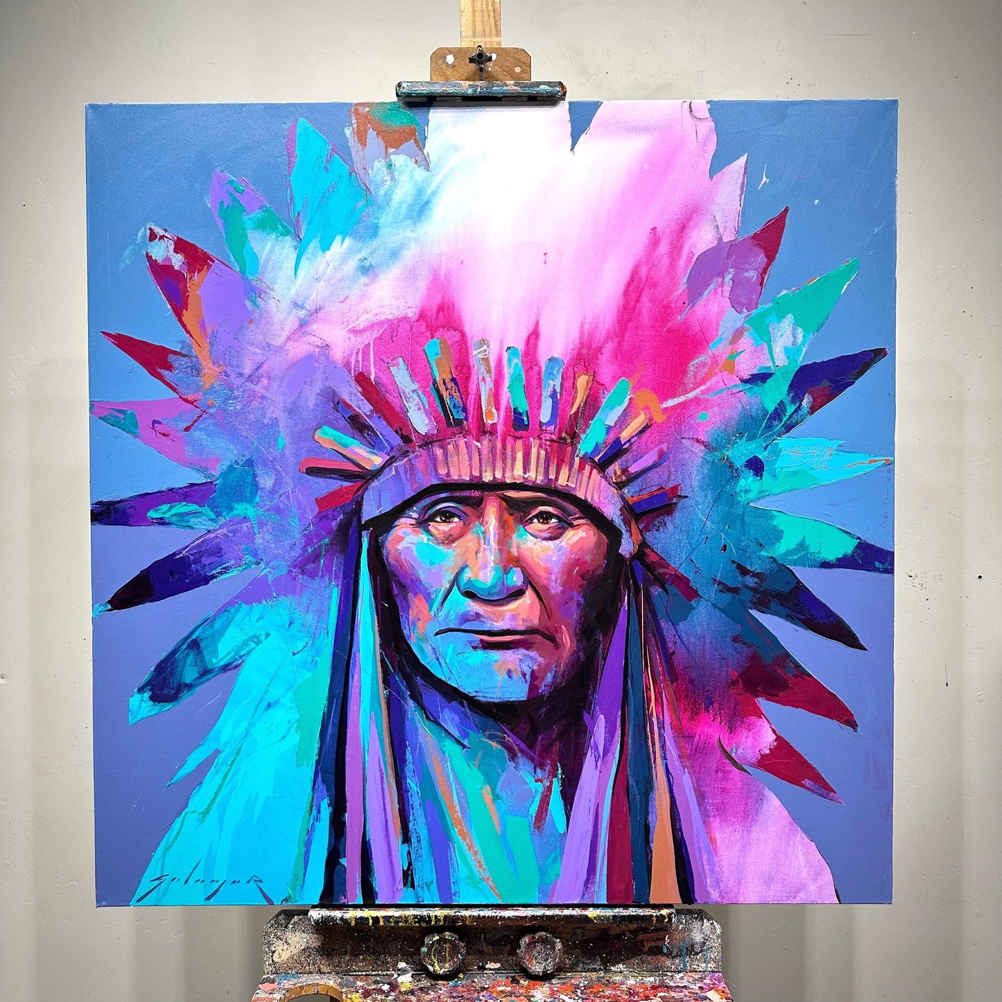 Undefeated-Painting-Jeremy Salazar-Sorrel Sky Gallery
