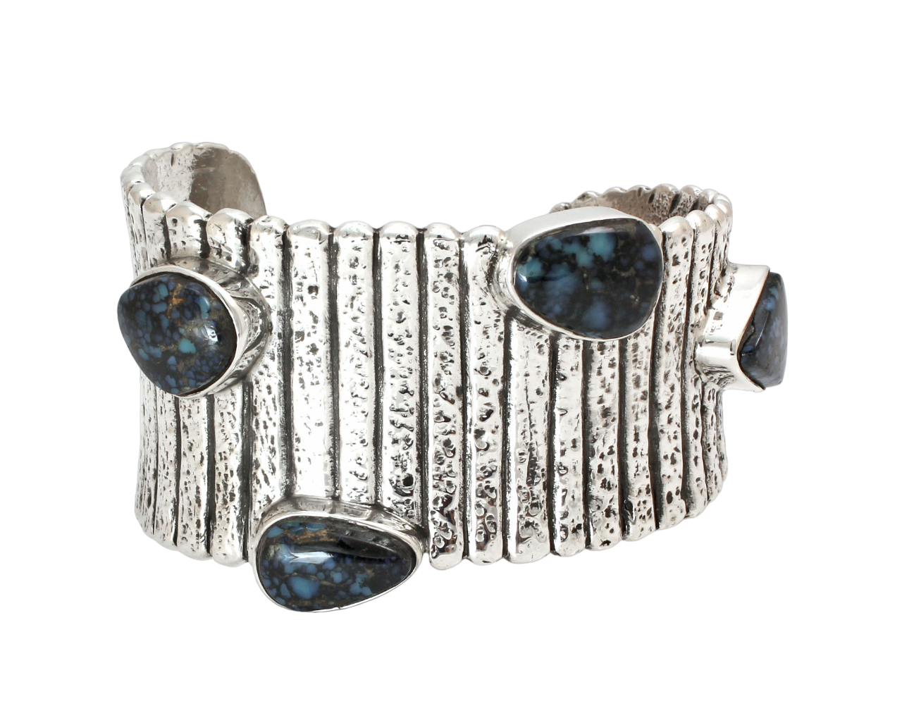 1970s Tapered Silver Cuff Bracelet-Jewelry-Jesse Monongye-Sorrel Sky Gallery