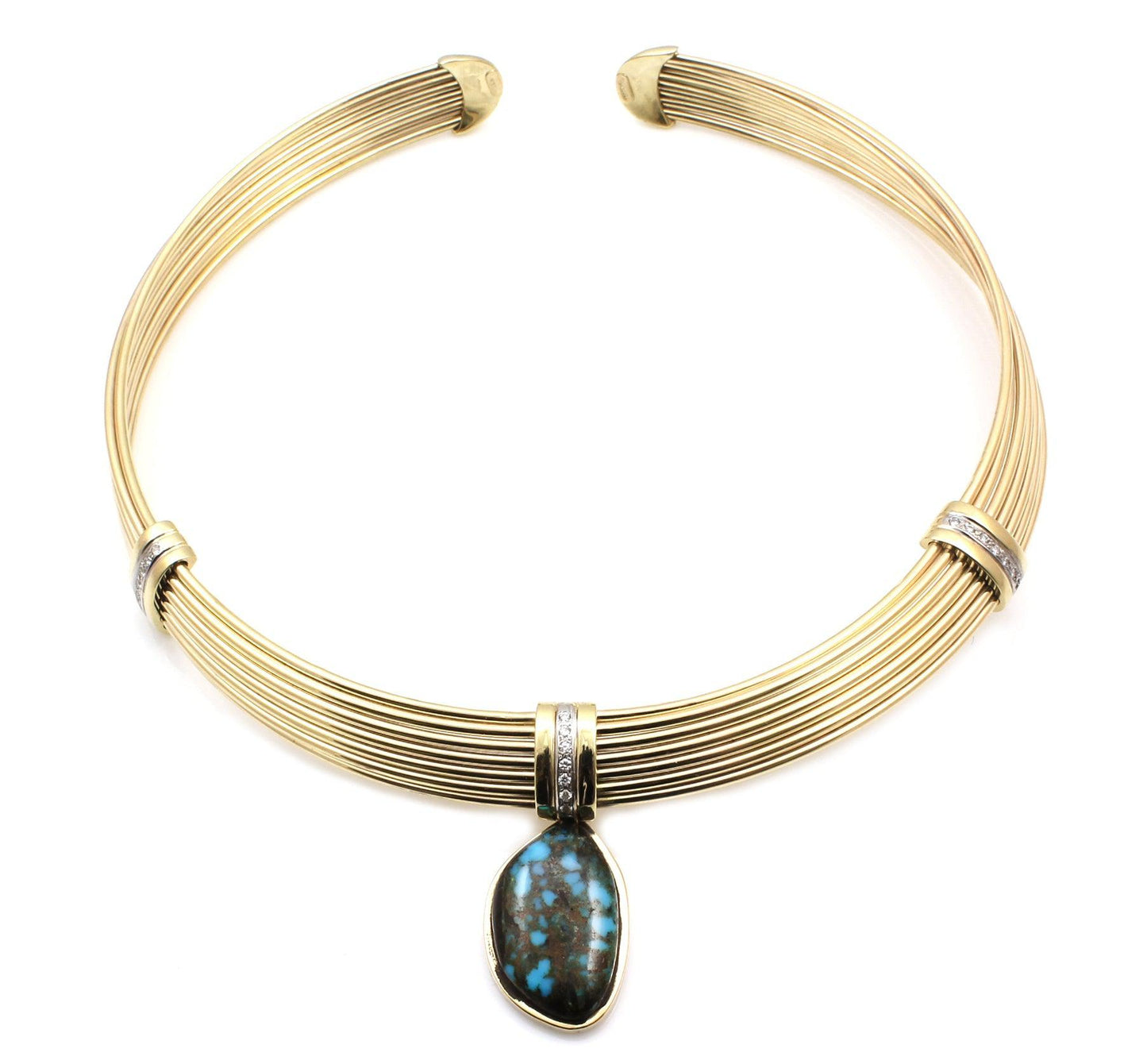 Gold Collar Necklace-Jewelry-Jesse Monongye-Sorrel Sky Gallery