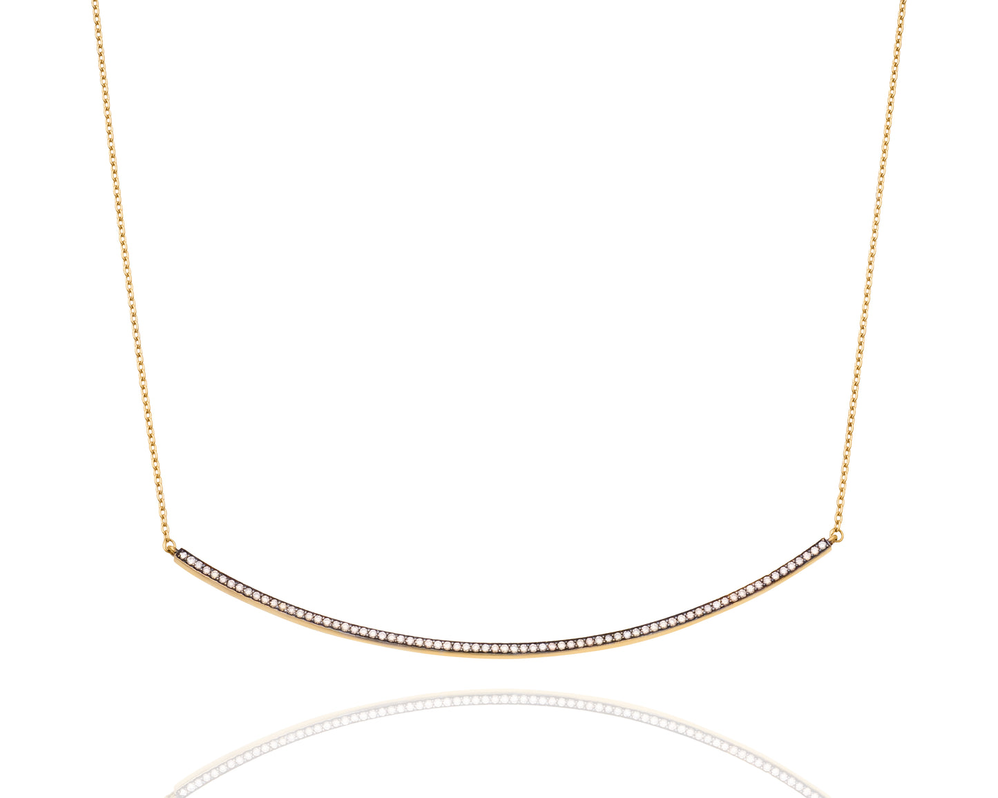 Diamond Arc Necklace-Jewelry-Nayla Shami-Sorrel Sky Gallery