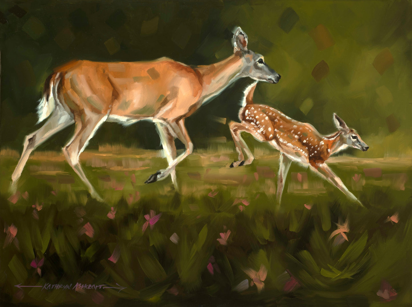 Just Me and My Mom-Painting-Kathryn Ashcroft-Sorrel Sky Gallery