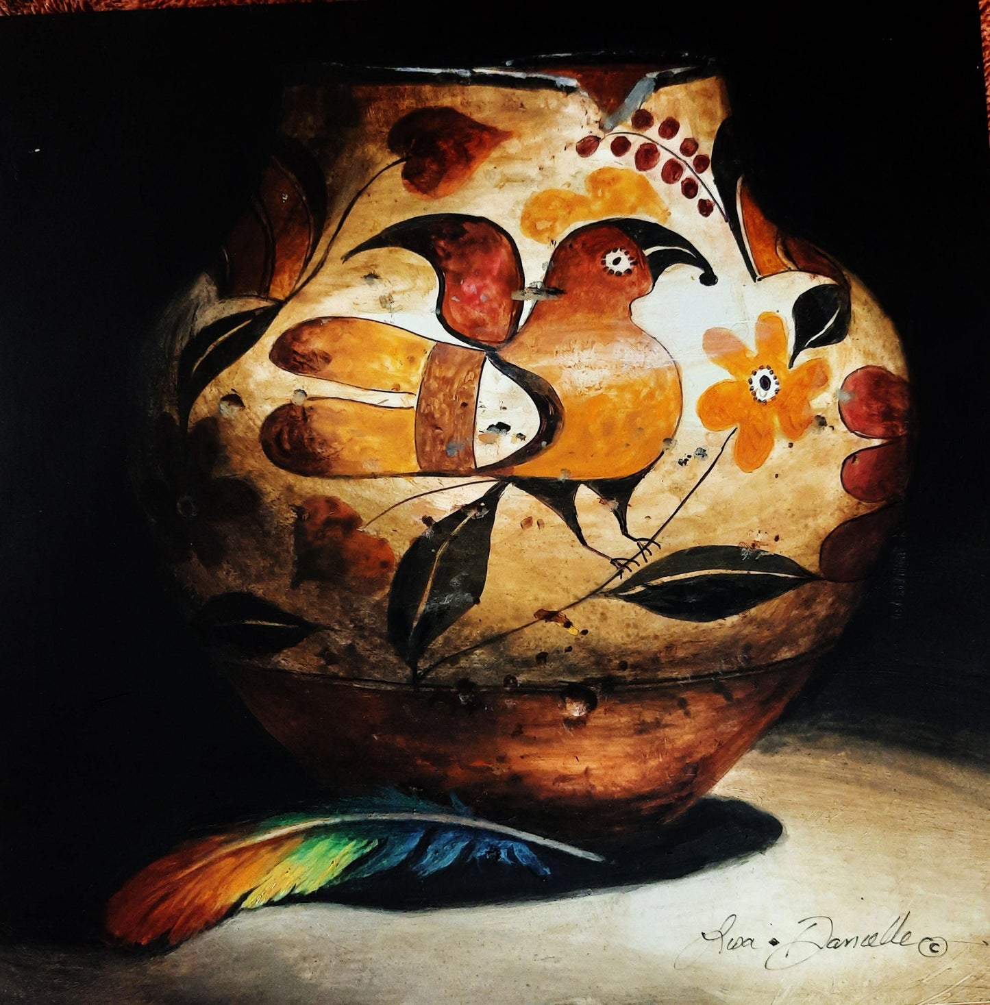 Feathered Beauty-Painting-Lisa Danielle-Sorrel Sky Gallery