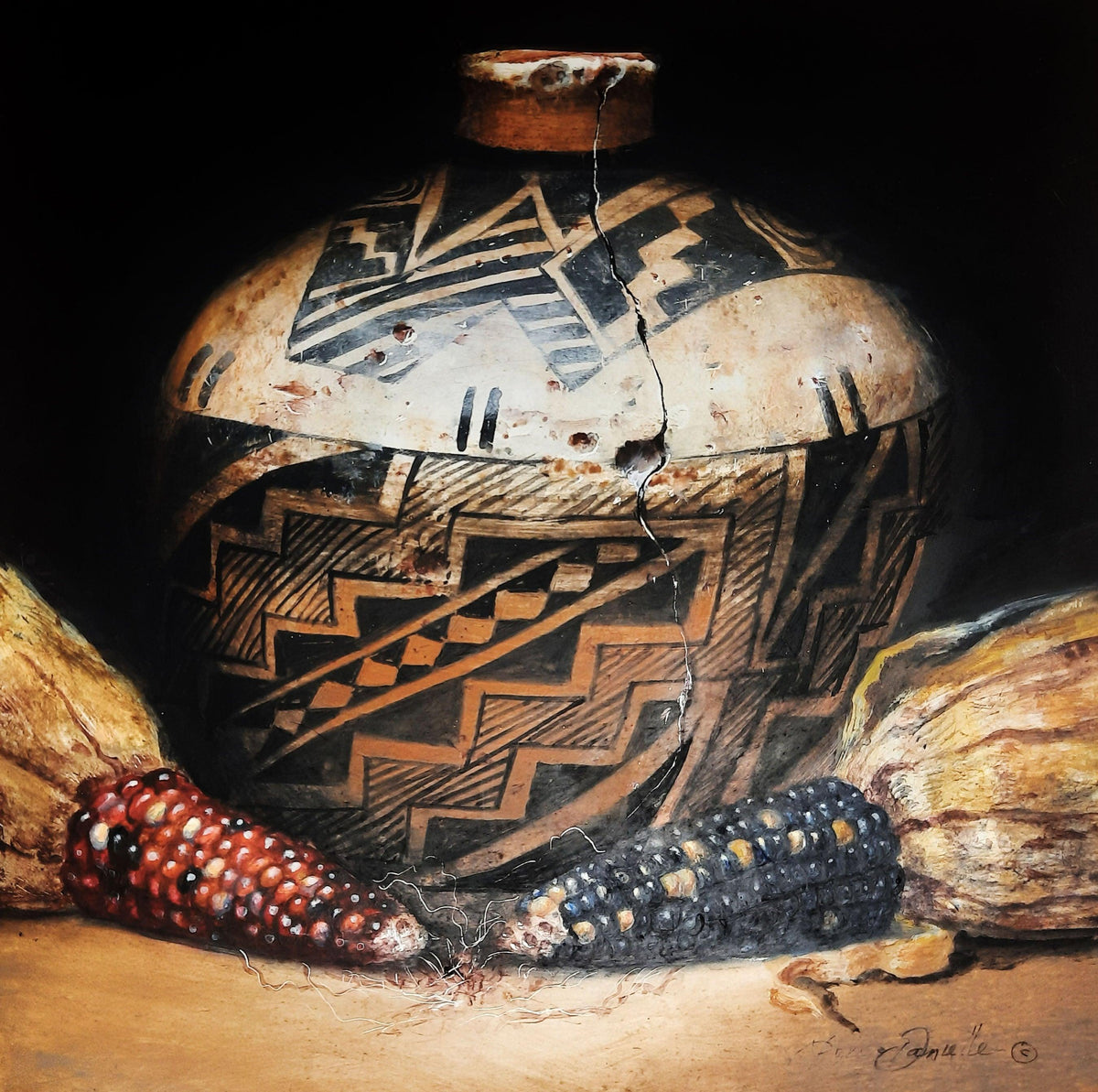 Red, White, Black 'n Blue-Painting-Lisa Danielle-Sorrel Sky Gallery