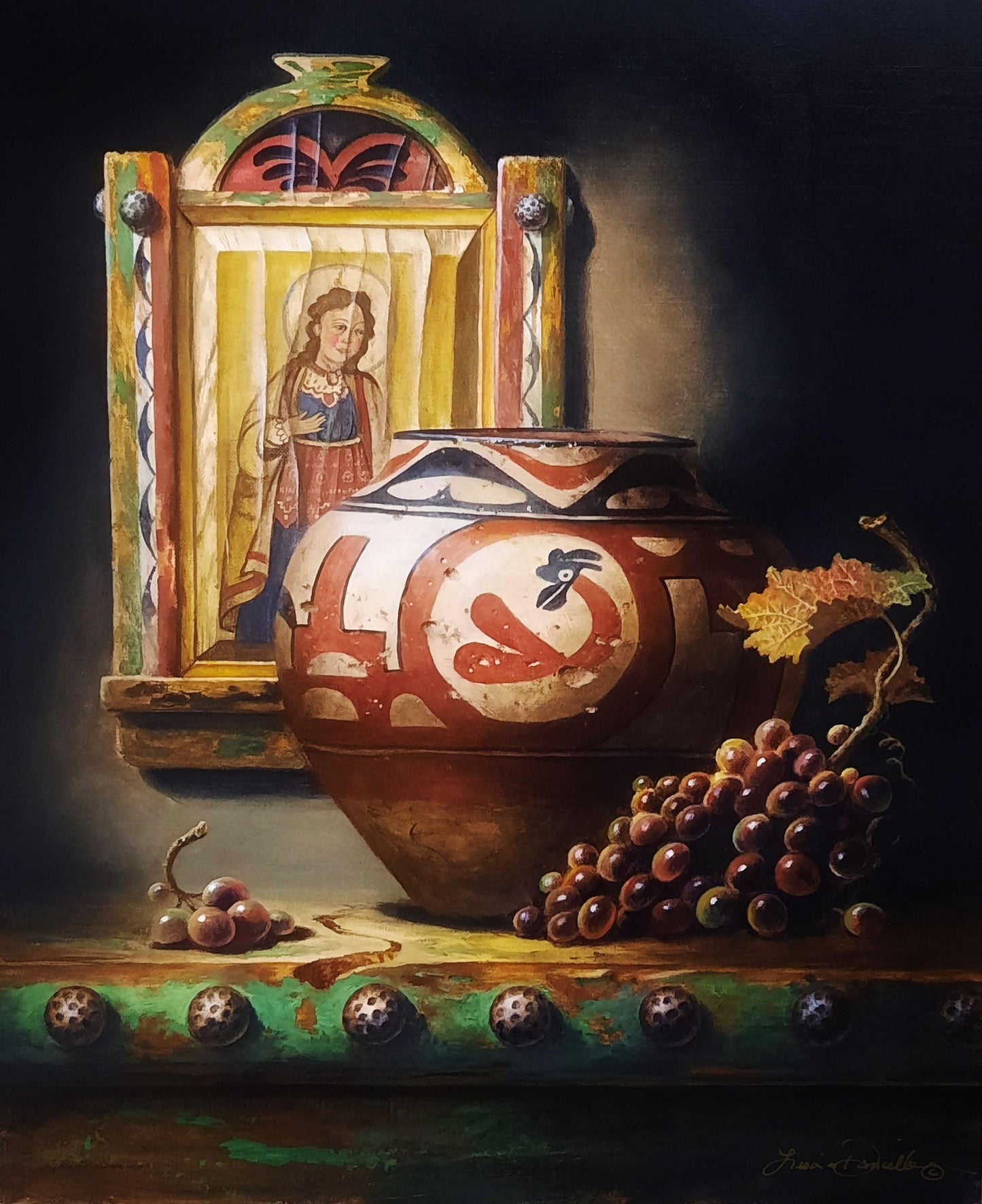 Santa Ana Vintage-Painting-Lisa Danielle-Sorrel Sky Gallery